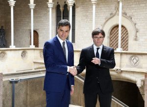 Carles Puigdemont y Pedro Sánchez