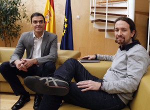 Pablo Iglesias y Pedro Sánchez