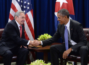 Barack Obama y Raúl Castro