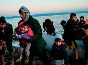 refugiado en Lesbos